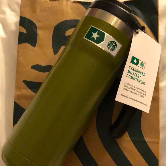 🛑SOLD🛑NWT Stanley + Starbucks Military Stainless Steel cup with Handle - Picture 9 of 16